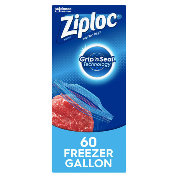 Ziploc Brand Freezer Bags with Grip 'n Seal Technology, Pint, 20 Count