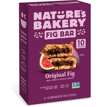 Nature's Bakery Whole Wheat Original Fig Bar, 10 Twin Packs