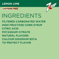 7UP Lemon Lime Soda, 7.5 fl oz Mini Cans, 10 pack