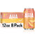 AHA Sparkling Water, Peach + Honey, 12 fl oz, 8 Pack