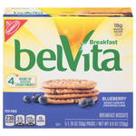 BelVita Breakfast Biscuits, Blueberry, 5 Ct - Water Butlers