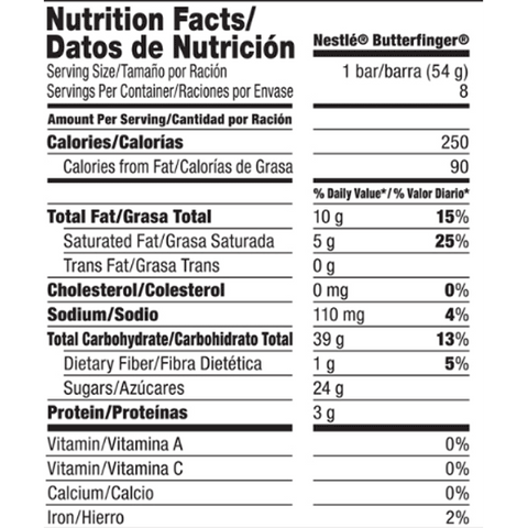 Nestle Butterfinger Chocolate Candy Bar, 1.9oz - Water Butlers