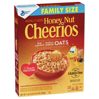Cheerios Honey Nut Cereal, Family Size, 19.5 oz - Water Butlers