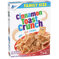 Cinnamon Toast Crunch Cereal, Family Size, 19.3 oz - Water Butlers