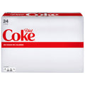 Diet Coca Cola Soda Soft Drink, 12 Fl Oz Coke, 24 Count