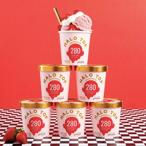 Halo Top Strawberry Ice Cream, 1 pint - Water Butlers