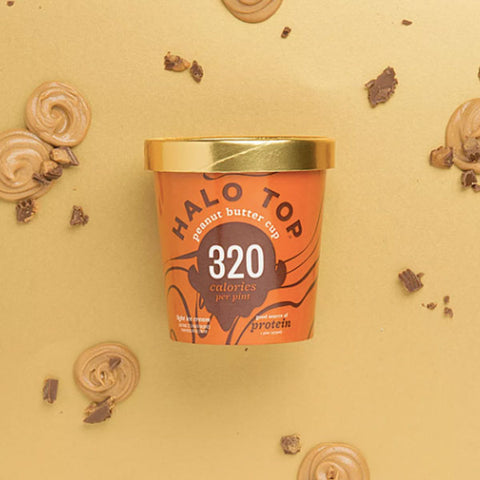 Halo Top Peanut Butter Cup Ice Cream, 1 pint - Water Butlers