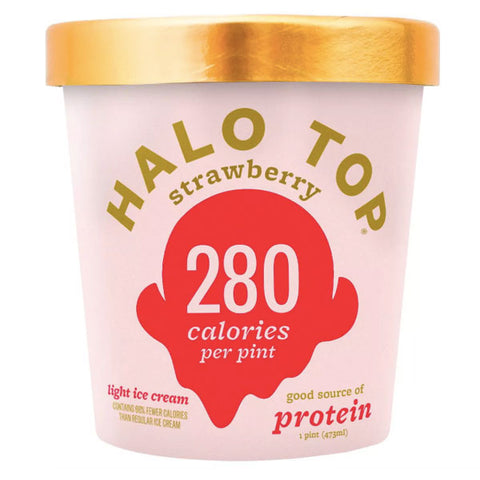 Halo Top Strawberry Ice Cream, 1 pint - Water Butlers