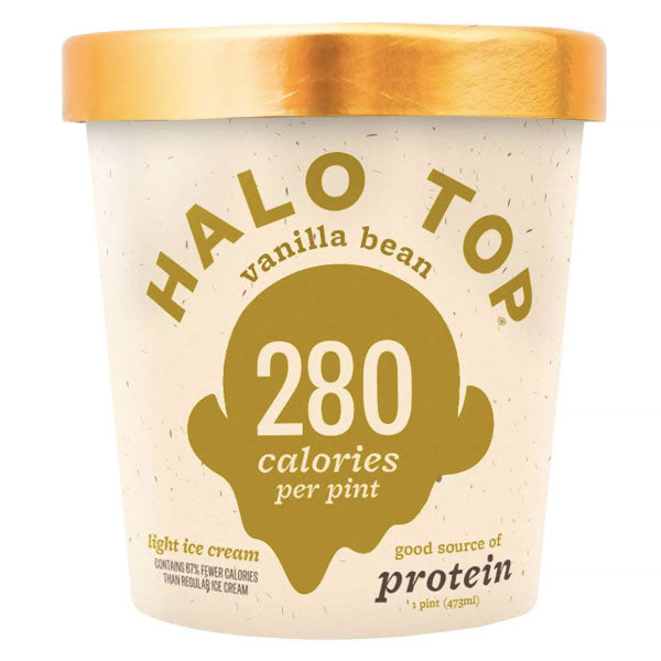 Halo Top Vanilla Bean Ice Cream, 1 pint - Water Butlers