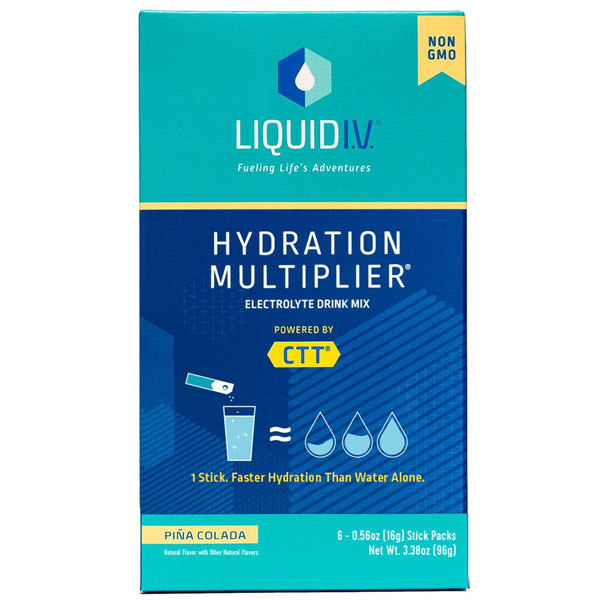 Liquid I.V. Hydration Multiplier, Electrolyte Powder Packet Drink Mix, Pina Colada, 6 Count