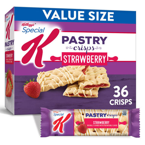 Kellogg's Special K, Pastry Crisps, Strawberry, Value Pack, 15.84 Oz, 36 Ct