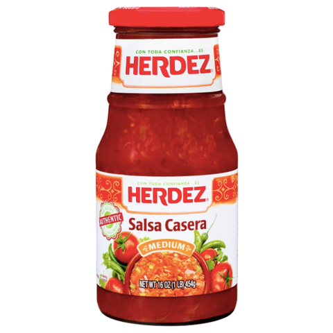 Herdez Salsa, Salsa Casera Medium - 15.7oz - Water Butlers