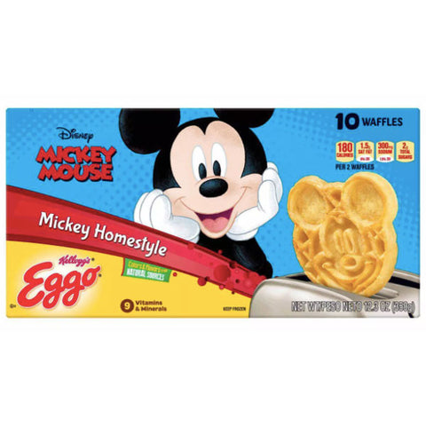 Kellogg's Eggo Disney Mickey Frozen Homestyle Waffles 10 Ct