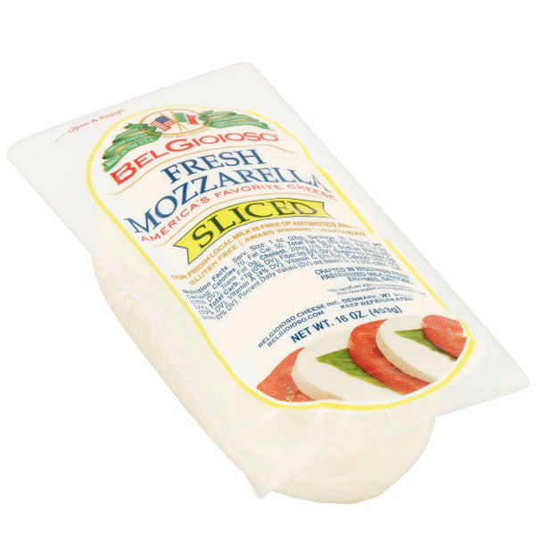 BelGioioso Fresh Mozzarella Cheese Sliced, 16 Oz - Water Butlers