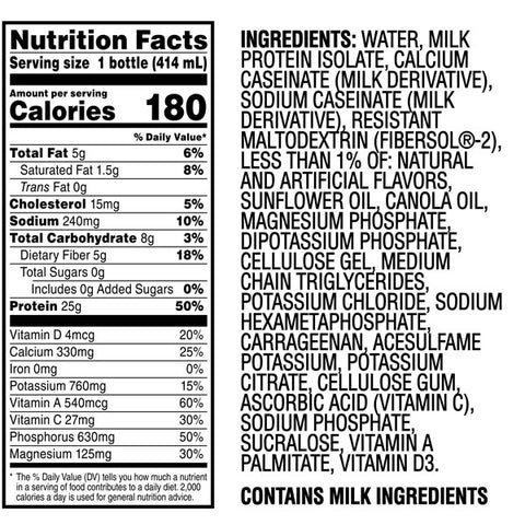 Muscle Milk Genuine Protein Shake, Vanilla Creme, 25g Protein, 14 Fl Oz