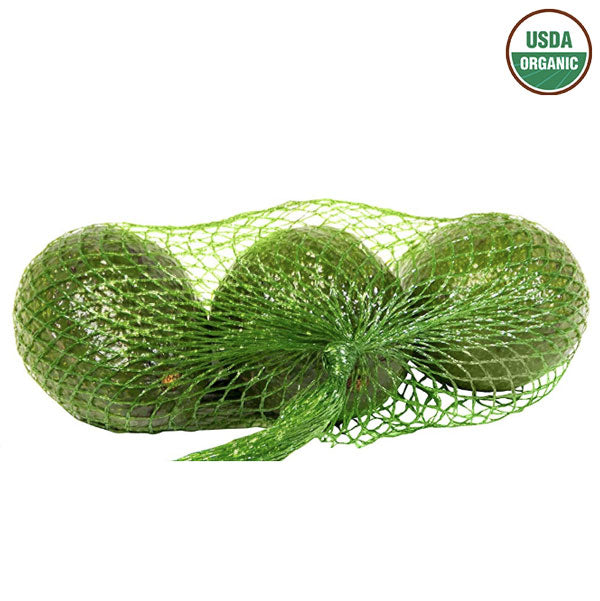 Organic Hass Avocados bag - 3 Ct - Water Butlers