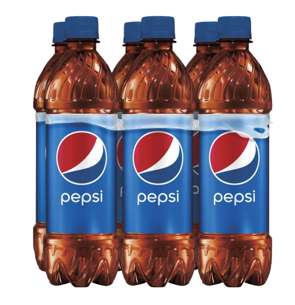 Pepsi Regular Soda 16.9 fl oz, 6 Count - Water Butlers
