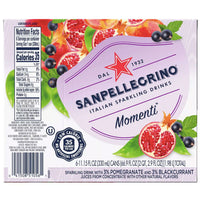 Sanpellegrino Momenti Pomegranate & Blackcurrant, 11.15 oz. 6 Ct - Water Butlers