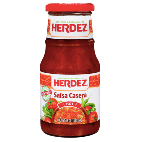 Herdez Salsa, Salsa Casera Hot - 15.7oz - Water Butlers