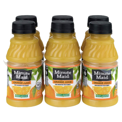 Minute Maid Orange Juice, 6 Count - Water Butlers