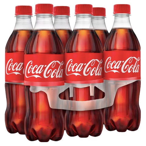 Coca Cola Classic, 16.9 Fl Oz Coke, 6 Ct - Water Butlers