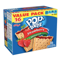 Pop Tarts Unfrosted Strawberry, 16 Ct - Water Butlers