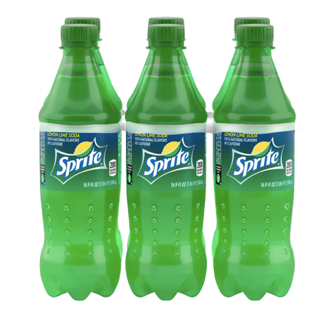 Sprite 16.9 fl oz Bottles, 6 Pack - Water Butlers