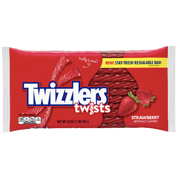 Twizzlers Strawberry Twists Chewy Candy 16oz - Water Butlers