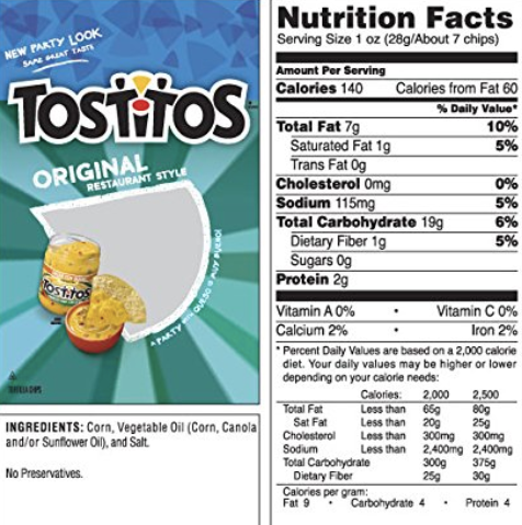 Tostitos Tortilla Chips Party Size Original Restaurant Style 18 oz - Water Butlers
