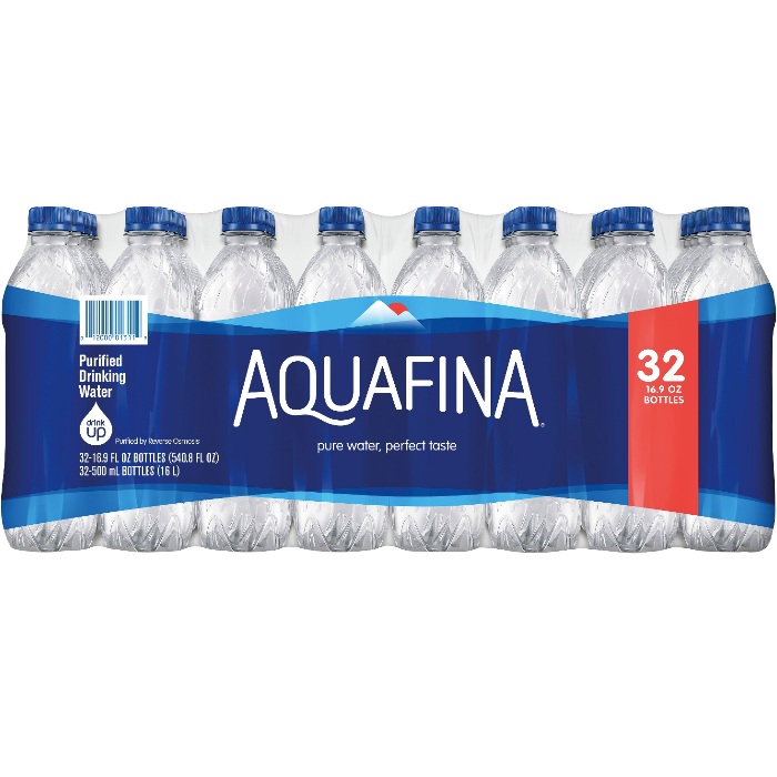 Aquafina Drinking Water, Purified - 8 pack, 12 fl oz bottles