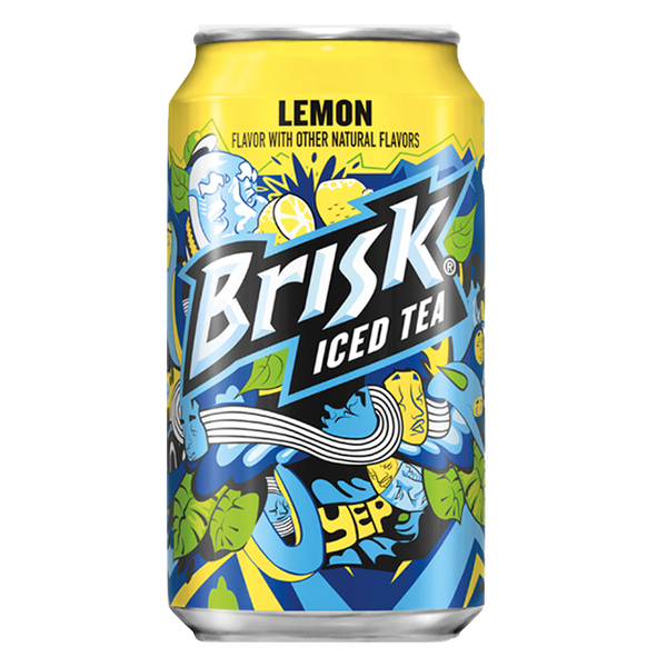 Brisk Lemon Iced Tea Cans, 12 Count - Water Butlers