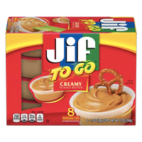 JIF To Go Creamy Peanut Butter, 8 Ct - Water Butlers