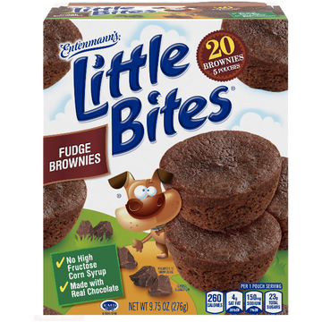 Entenmann's Little Bites, Fudge Brownies, 5 Ct