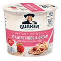 Quaker Strawberry & Cream Oatmeal Cup, 1.69 oz