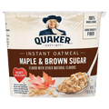 Quaker Maple & Brown Sugar Oatmeal Cup, 1.69 oz