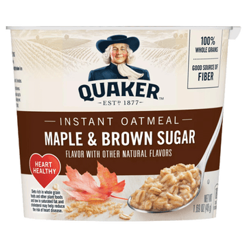 Quaker Maple & Brown Sugar Oatmeal Cup, 1.69 oz