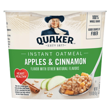 Quaker Apple Cinnamon Oatmeal Cup, 1.69 oz