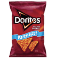 Doritos Nacho Cheese Party Size Tortilla Chips 15oz - Water Butlers