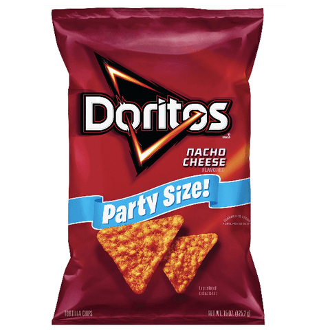 Doritos Nacho Cheese Party Size Tortilla Chips 15oz - Water Butlers