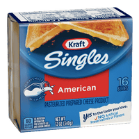 Kraft Singles American Cheese Slices, 16 Ct - Water Butlers