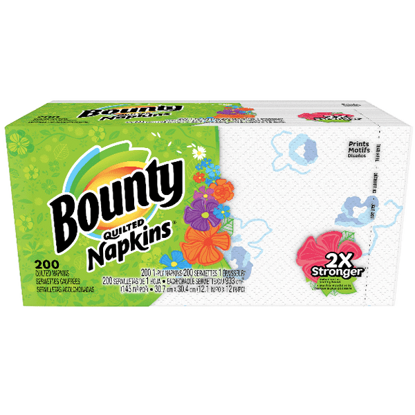 Bounty Paper Napkins, 200 Count - Water Butlers