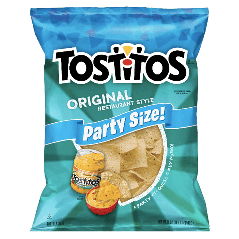 Tostitos Tortilla Chips Party Size Original Restaurant Style 18 oz - Water Butlers