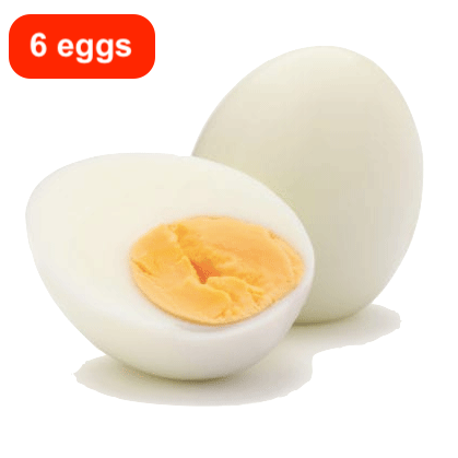 Hard Boiled Eggs, 6 Ct - Water Butlers