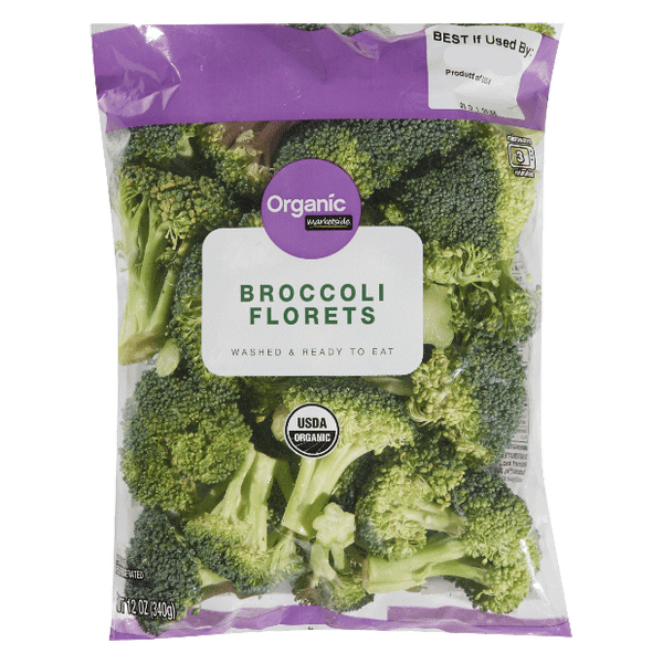 Organic Broccoli Florets, 12 oz - Water Butlers