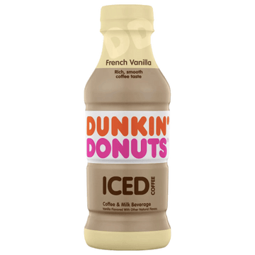 Dunkin' Donuts Iced Coffee, French Vanilla 13.7 fl