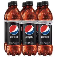 Pepsi 0 zero 16.9 fl oz, 6Ct - Water Butlers