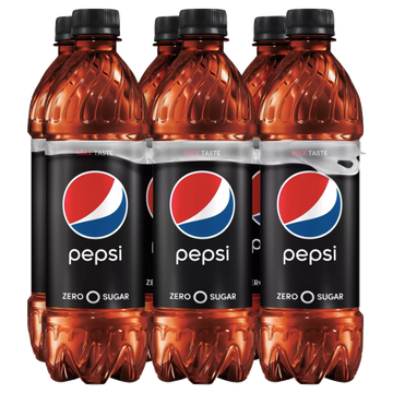 Pepsi 0 zero Soda 16.9 fl oz, 6 Count