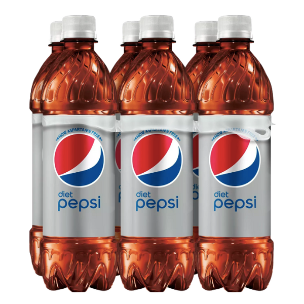 Diet Pepsi 16.9 fl oz, 6 Count - Water Butlers