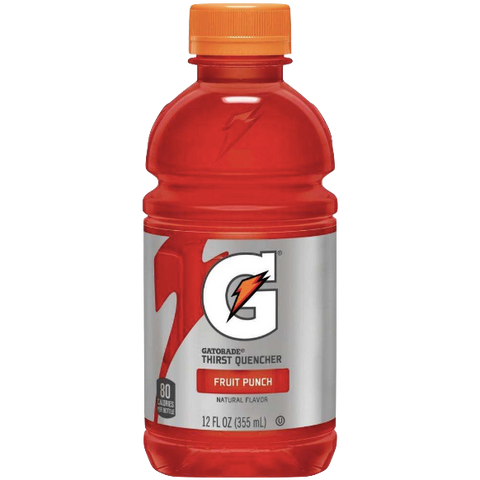 Gatorade Fruit Punch, 12oz bottle, 12 Ct - Water Butlers