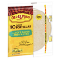 Old El Paso Flour Tortilla, For Soft Tacos, 10 Count - Water Butlers